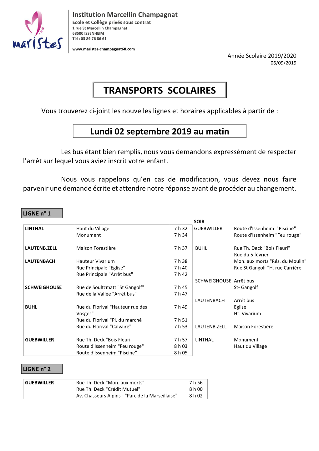 Transports Scolaires