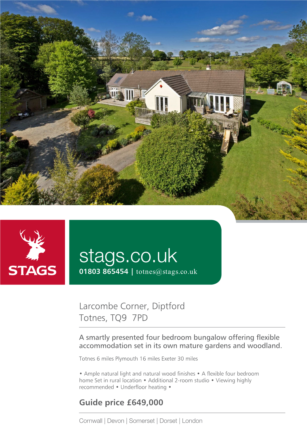 Stags.Co.Uk 01803 865454 | Totnes@Stags.Co.Uk