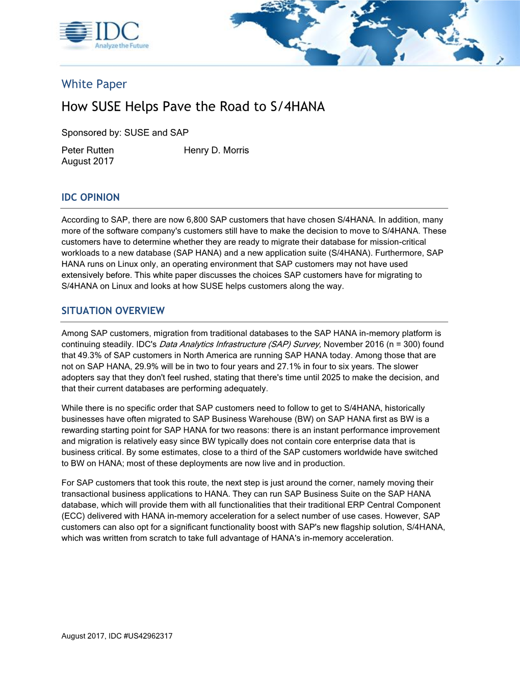 How SUSE Helps Pave the Road to S/4HANA