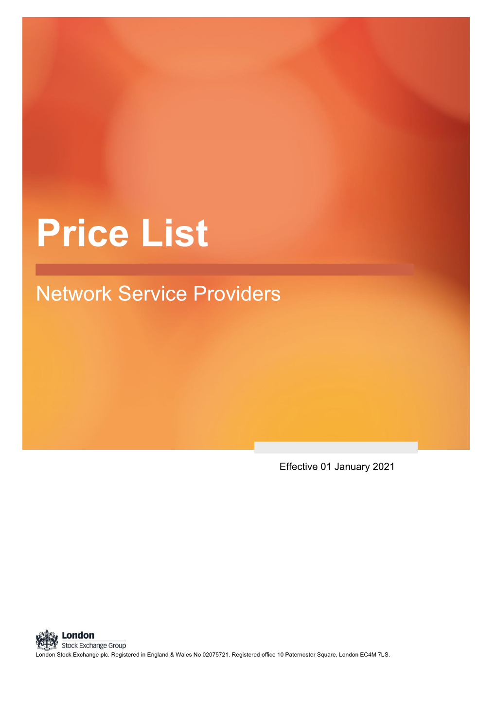 NSP Price List