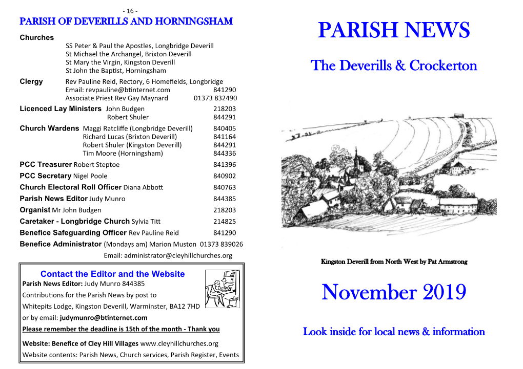 PARISH NEWS November 2019