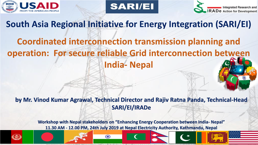 Coordinated Interconnection Transmission Planning and Operation: for Secure Reliable Grid Interconnection Between India- Nepal