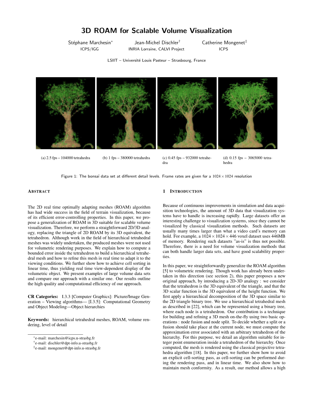 3D ROAM for Scalable Volume Visualization