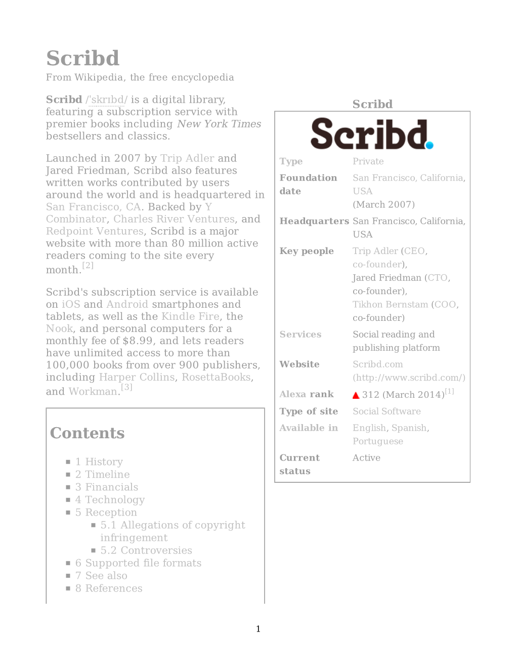 Scribd from Wikipedia, the Free Encyclopedia