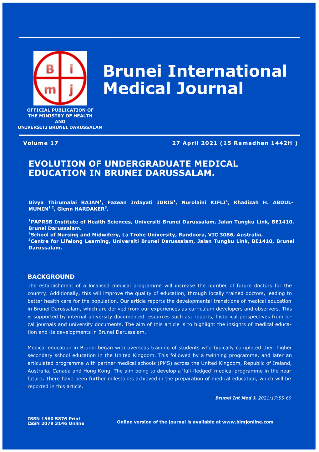 Brunei International Medical Journal