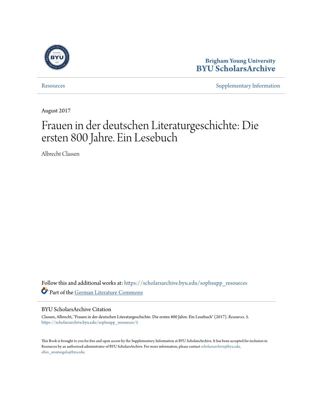 Frauen in Der Deutschen Literaturgeschichte: Die Ersten 800 Jahre