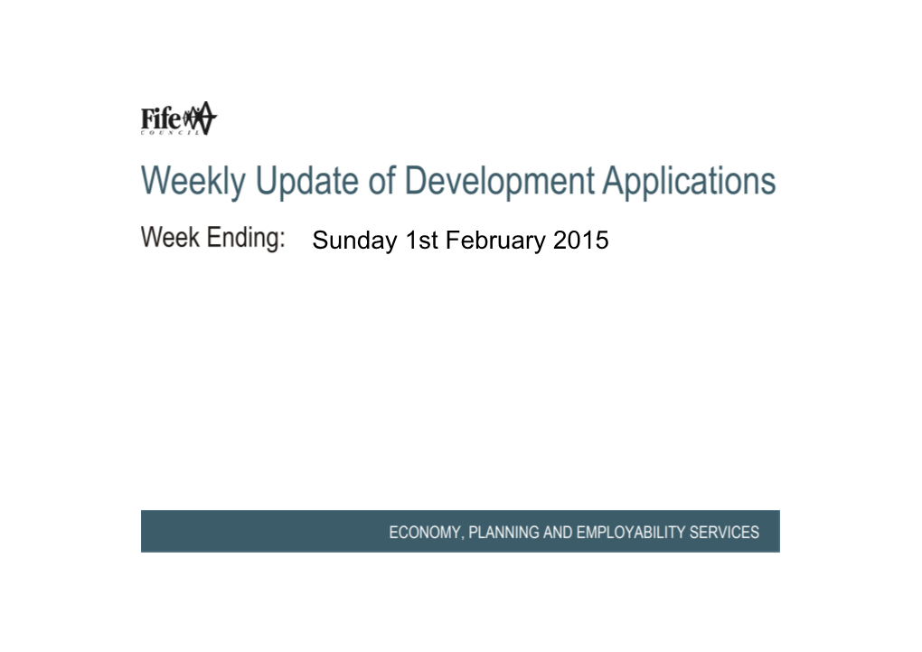 Sunday 1St February 2015 Layout of Information