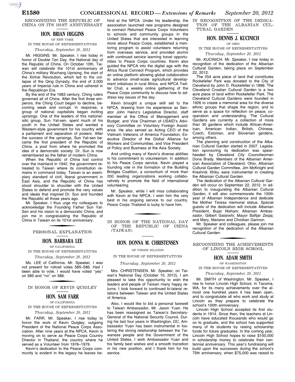 CONGRESSIONAL RECORD— Extensions of Remarks E1580 HON