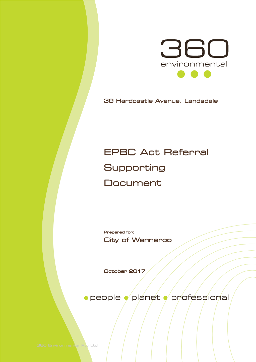 EPBC Act Referral Supporting Document