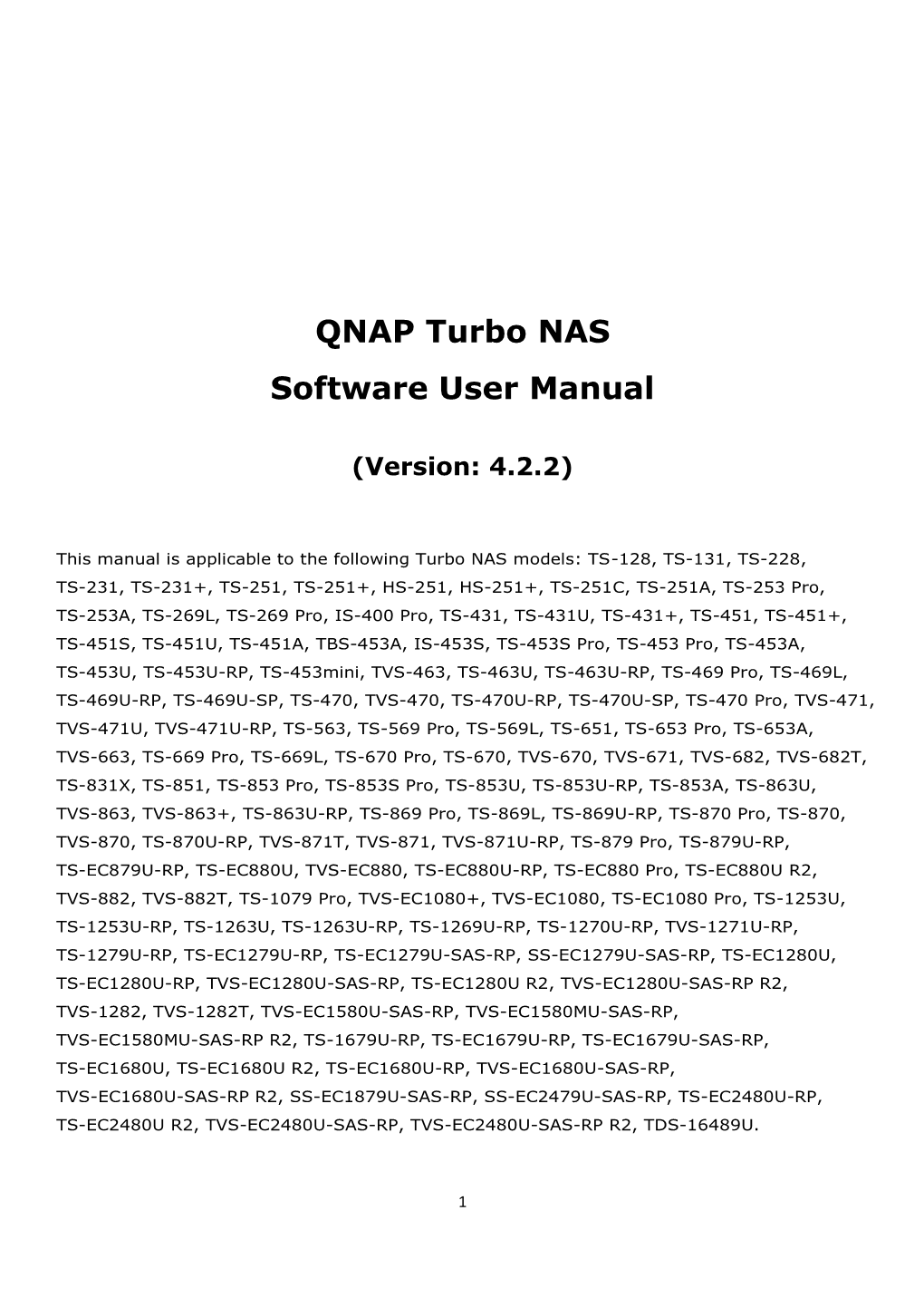QNAP Turbo NAS Software User Manual