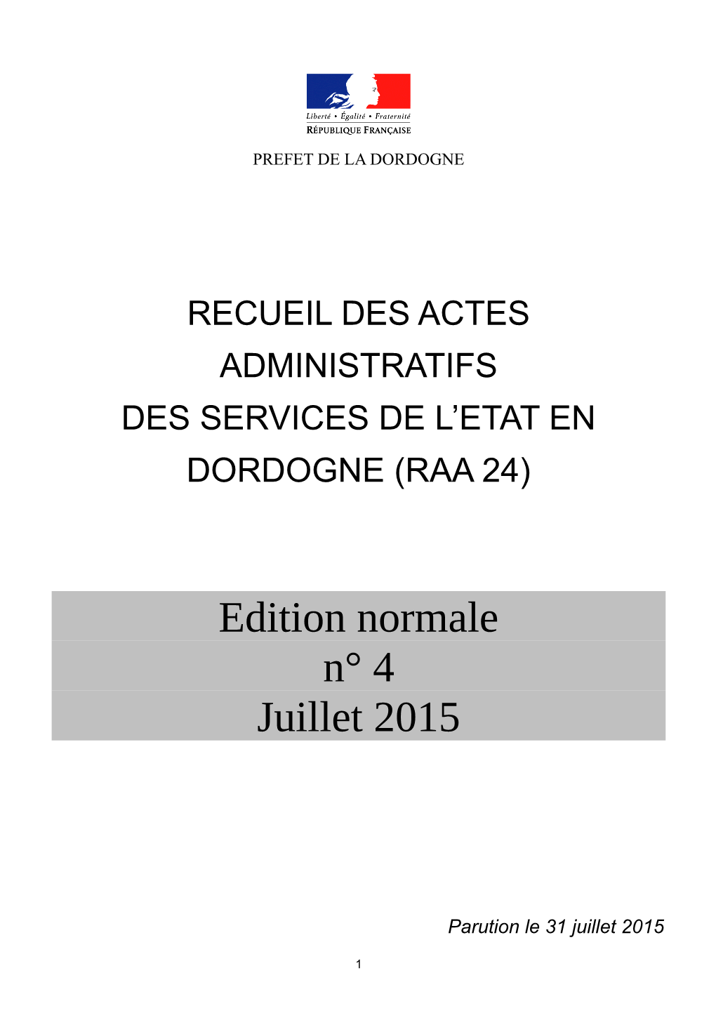 RAA Normal Juillet 2015 N° 4