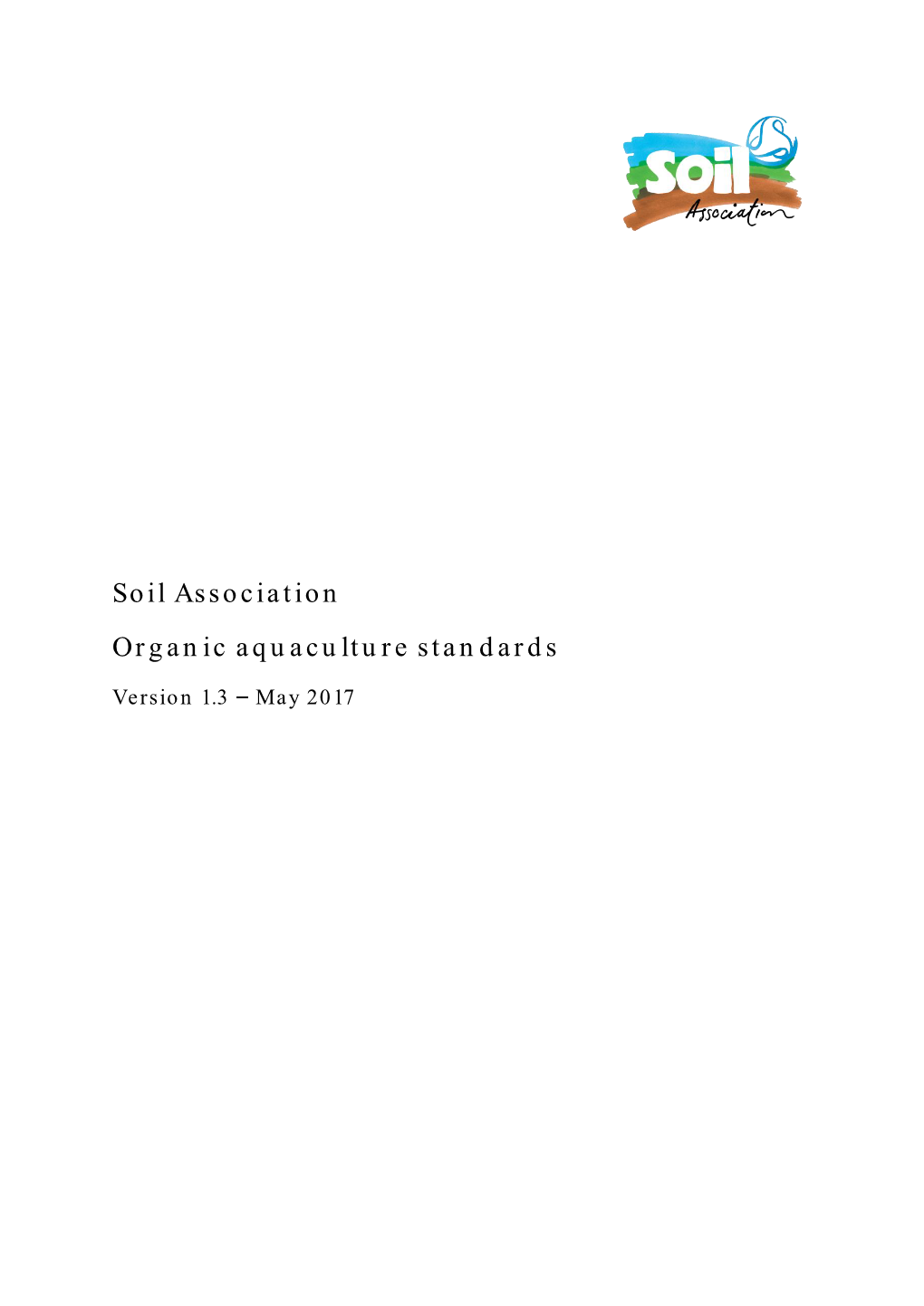 Soil Association Organic Aquaculture Standards