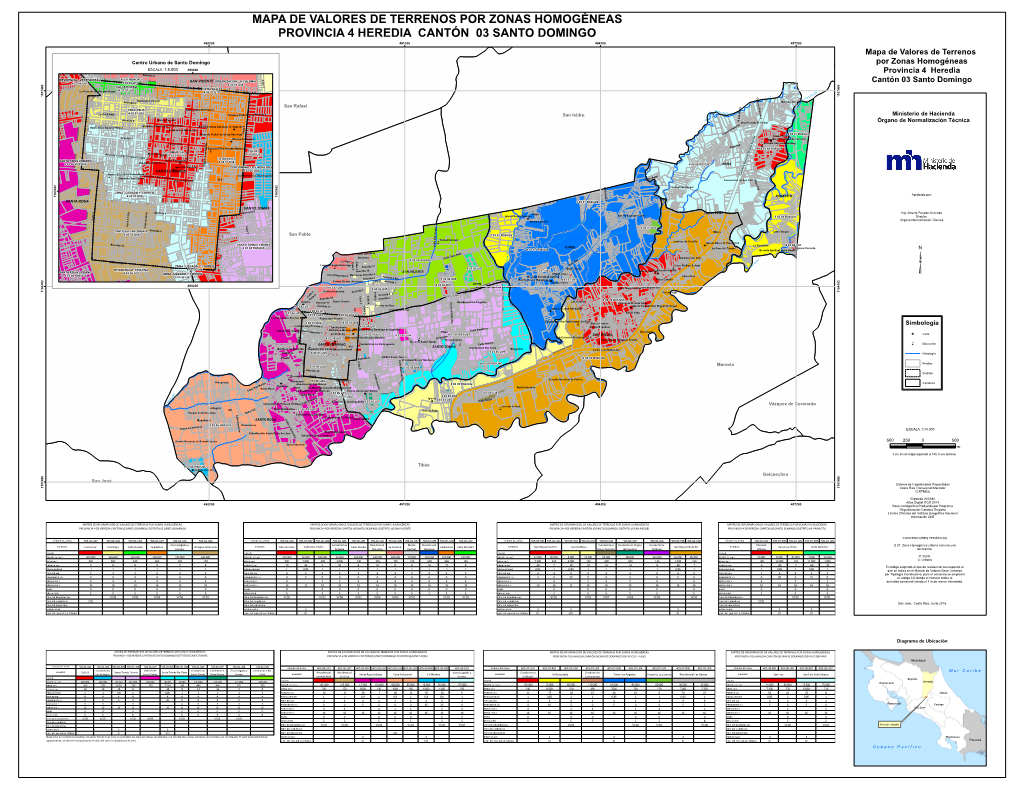 Mapa De Valores De Terrenos Por Zonas Homogéneas Provincia 4