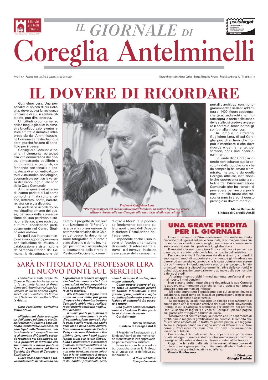 Il Giornale Di Coreglia Antelminelli