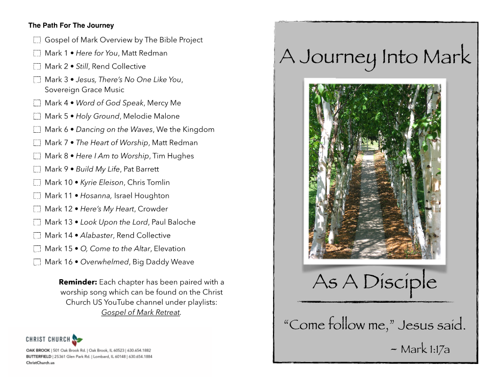 Journey Through Mark Retreat COVID A