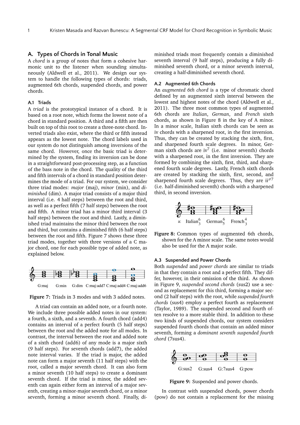 A. Types of Chords in Tonal Music