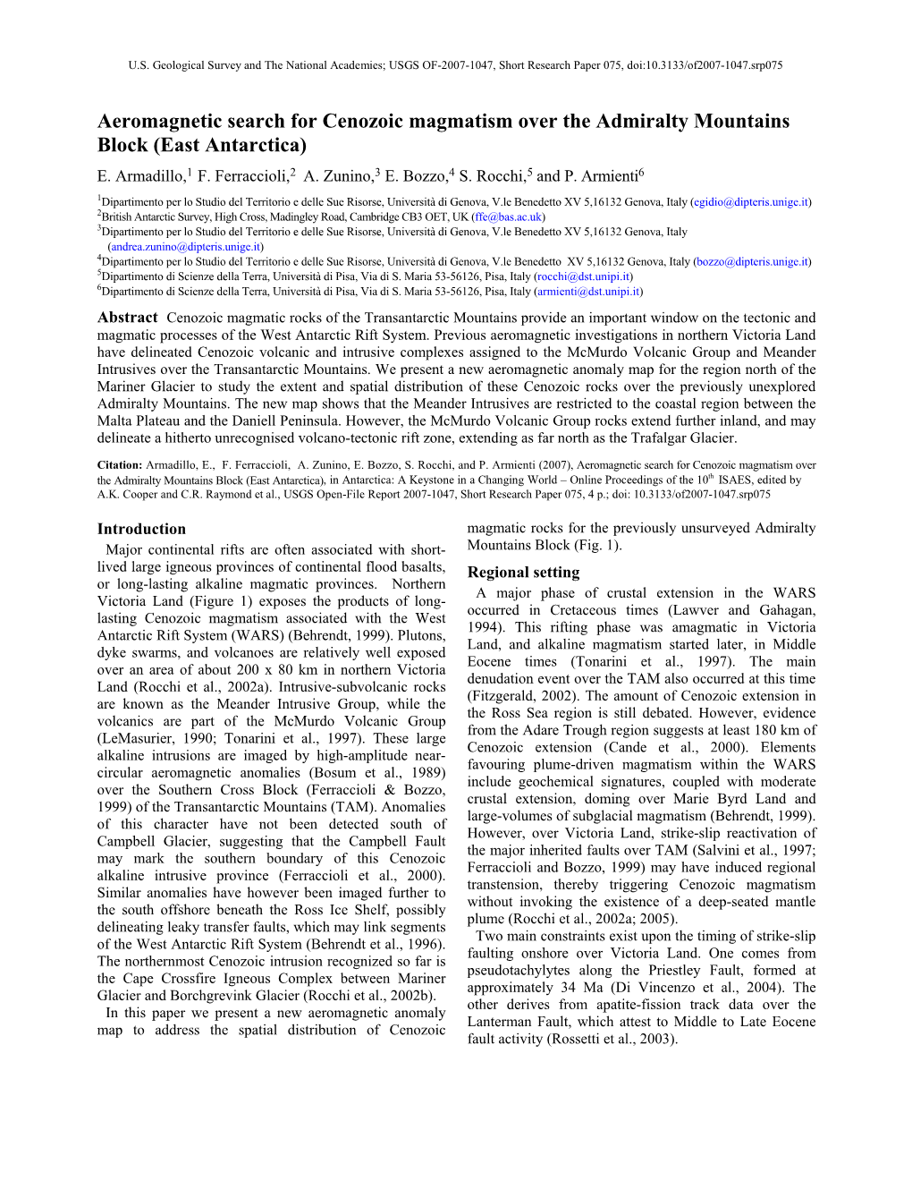 USGS Open-File Report 2007-1047, Short Research Paper 075, 4 P.; Doi: 10.3133/Of2007-1047.Srp075