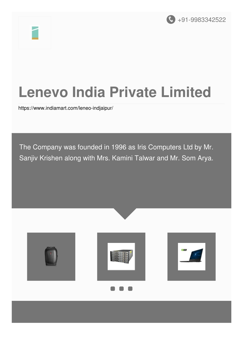 Lenevo India Private Limited