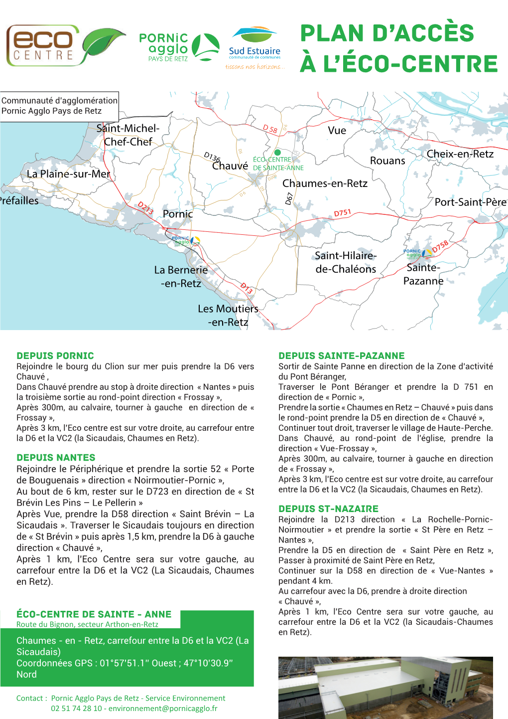 Plan D'accès À L'éco-Centre