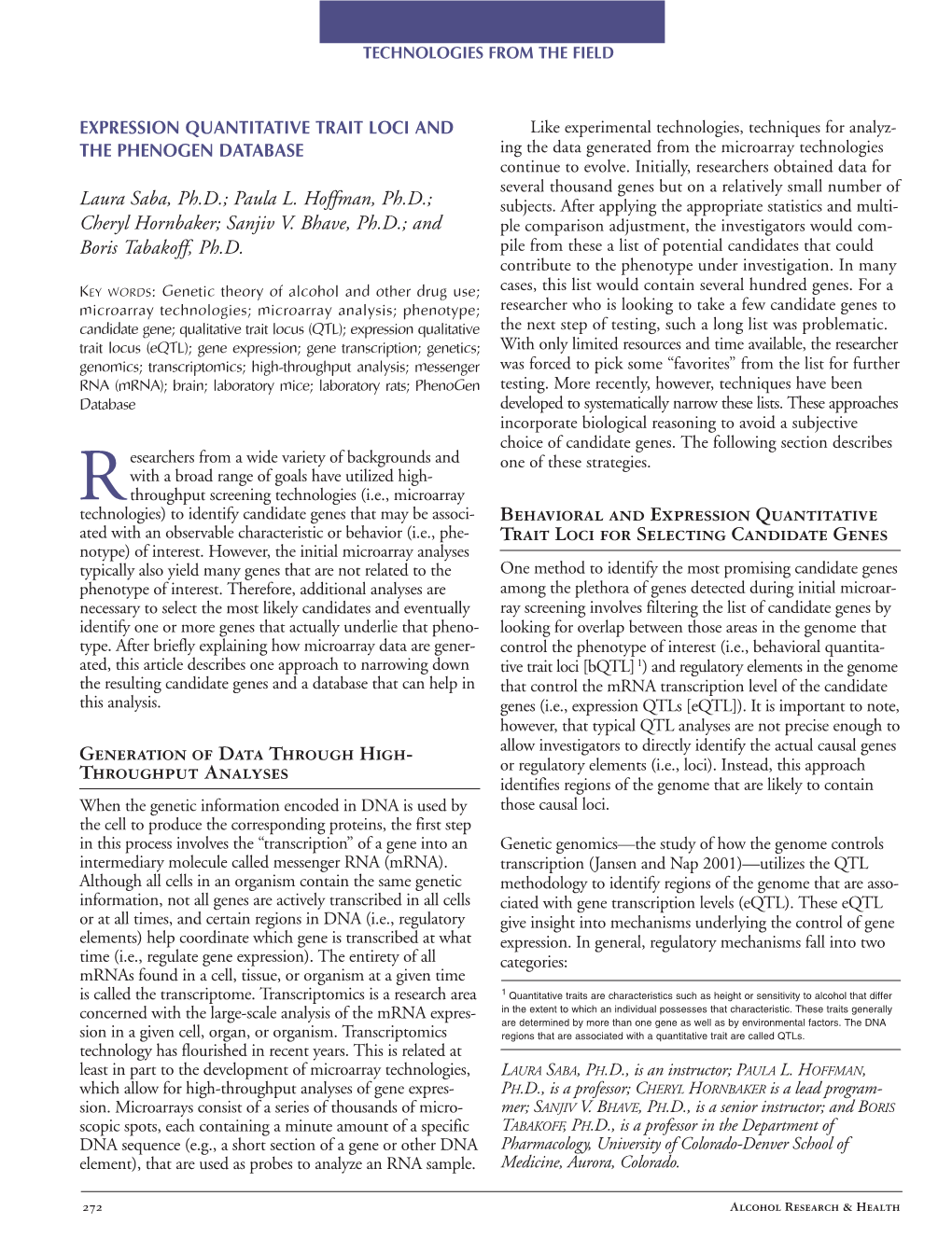 Expression Quantitative Trait Loci and the Phenogen