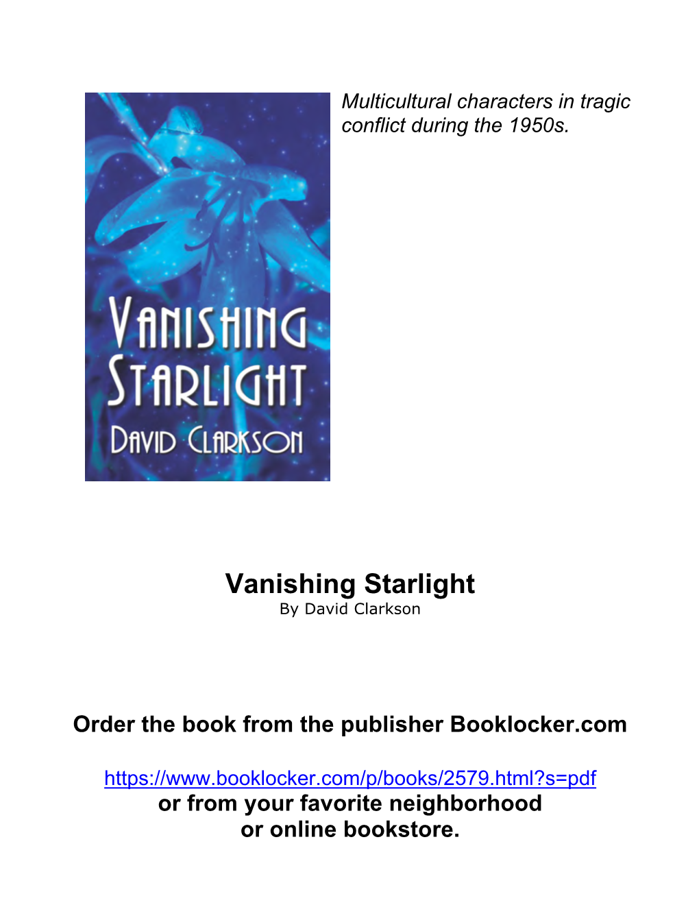 Vanishing Starlight by David Clarkson