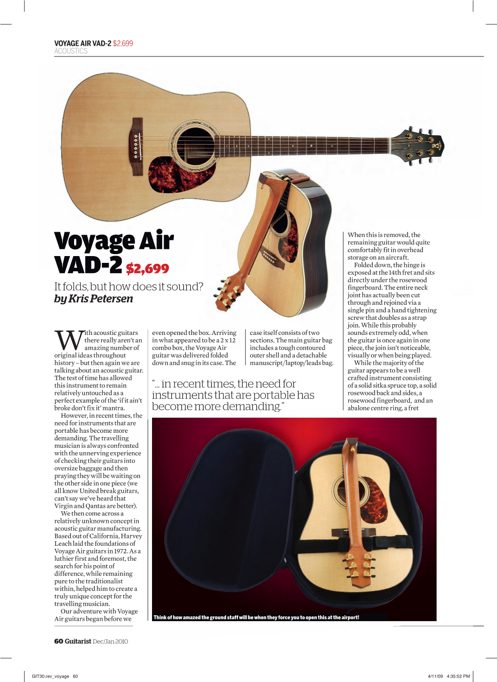 Voyage Air Vad-2 $2,699 Acoustics