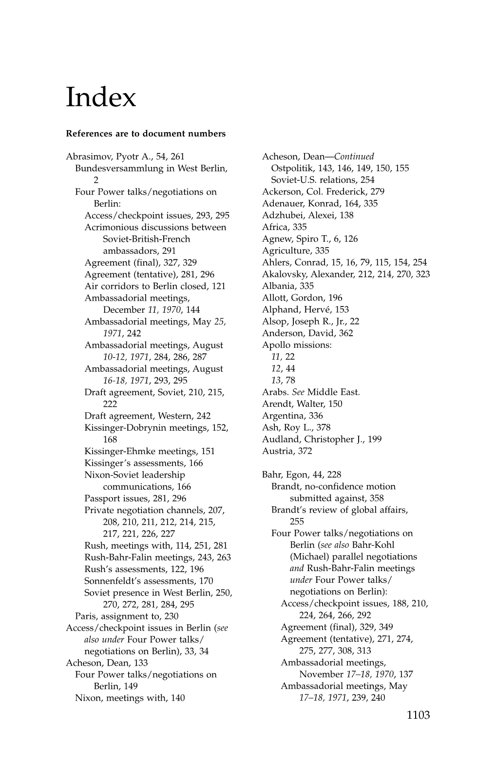 Access/Checkpoint Issu