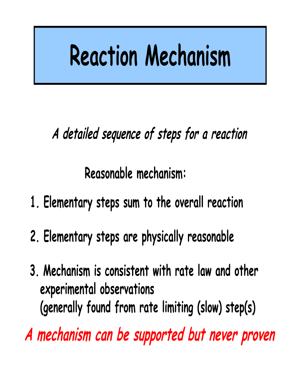 Reaction Mechanism