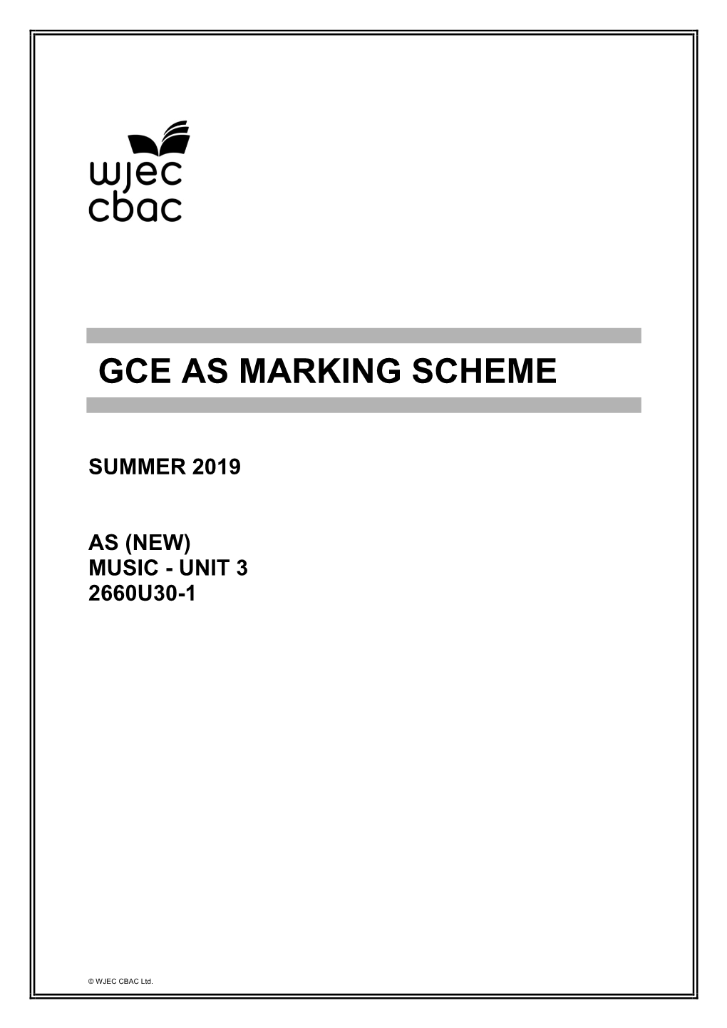 Gce As Marking Scheme