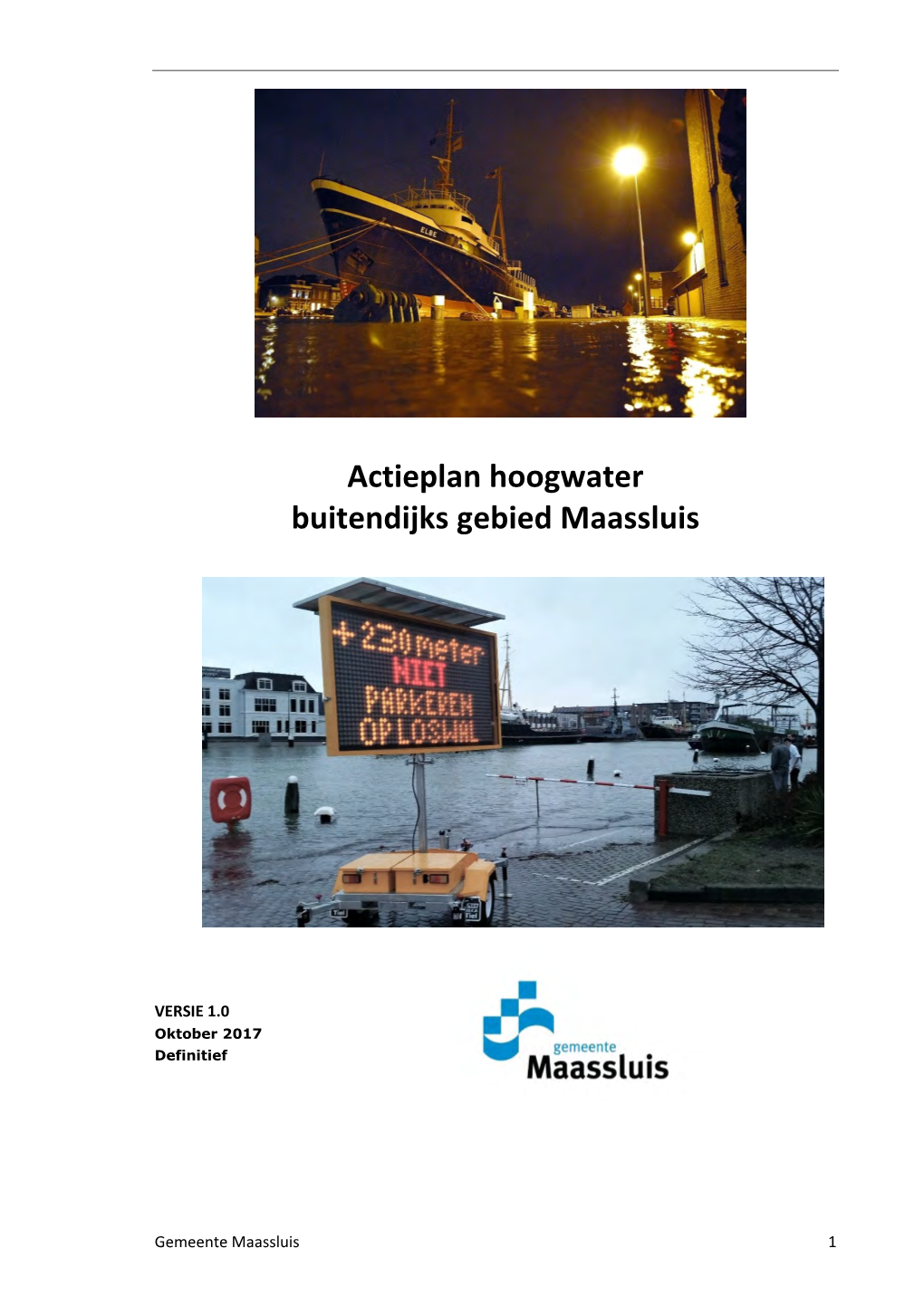 Actieplan Hoogwater Buitendijks Gebied Maassluis