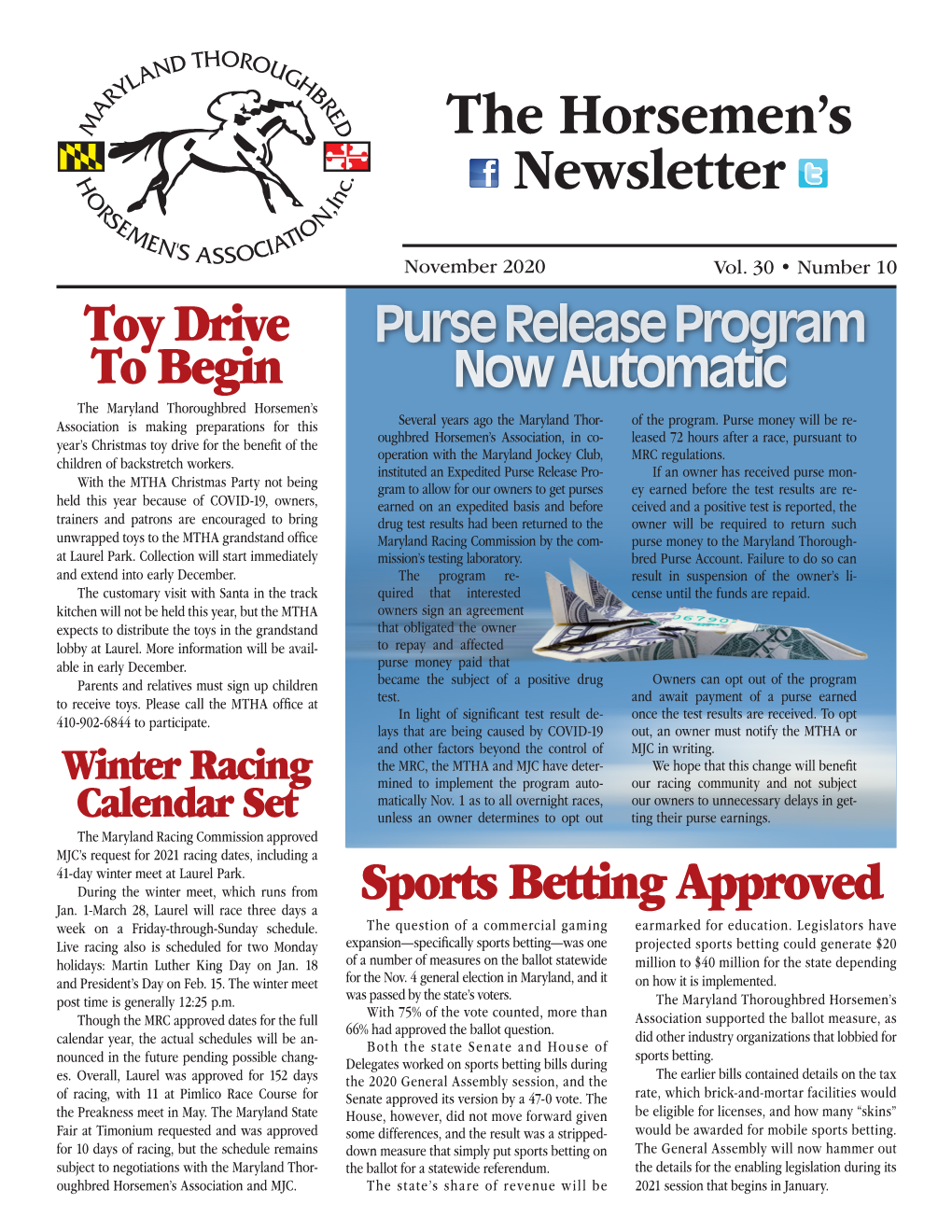 The Horsemen's Newsletter