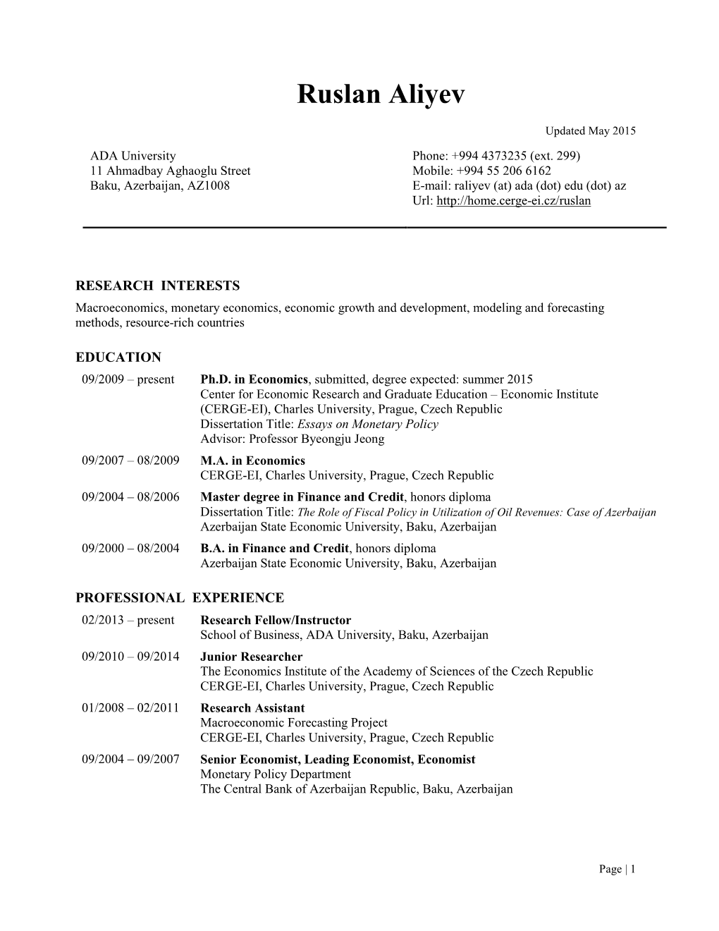 Curriculum Vitae (Pdf)