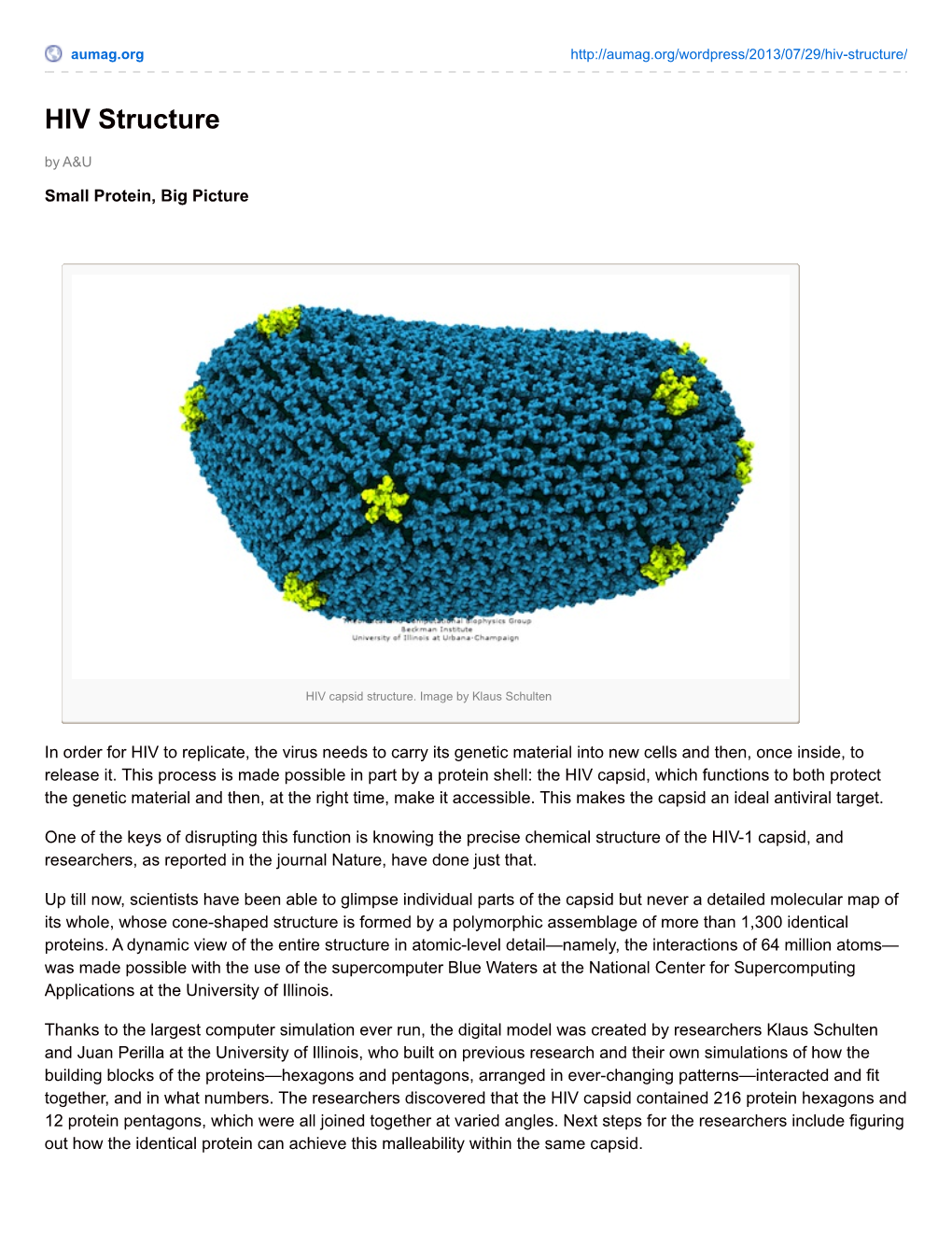 HIV Structure by A&U