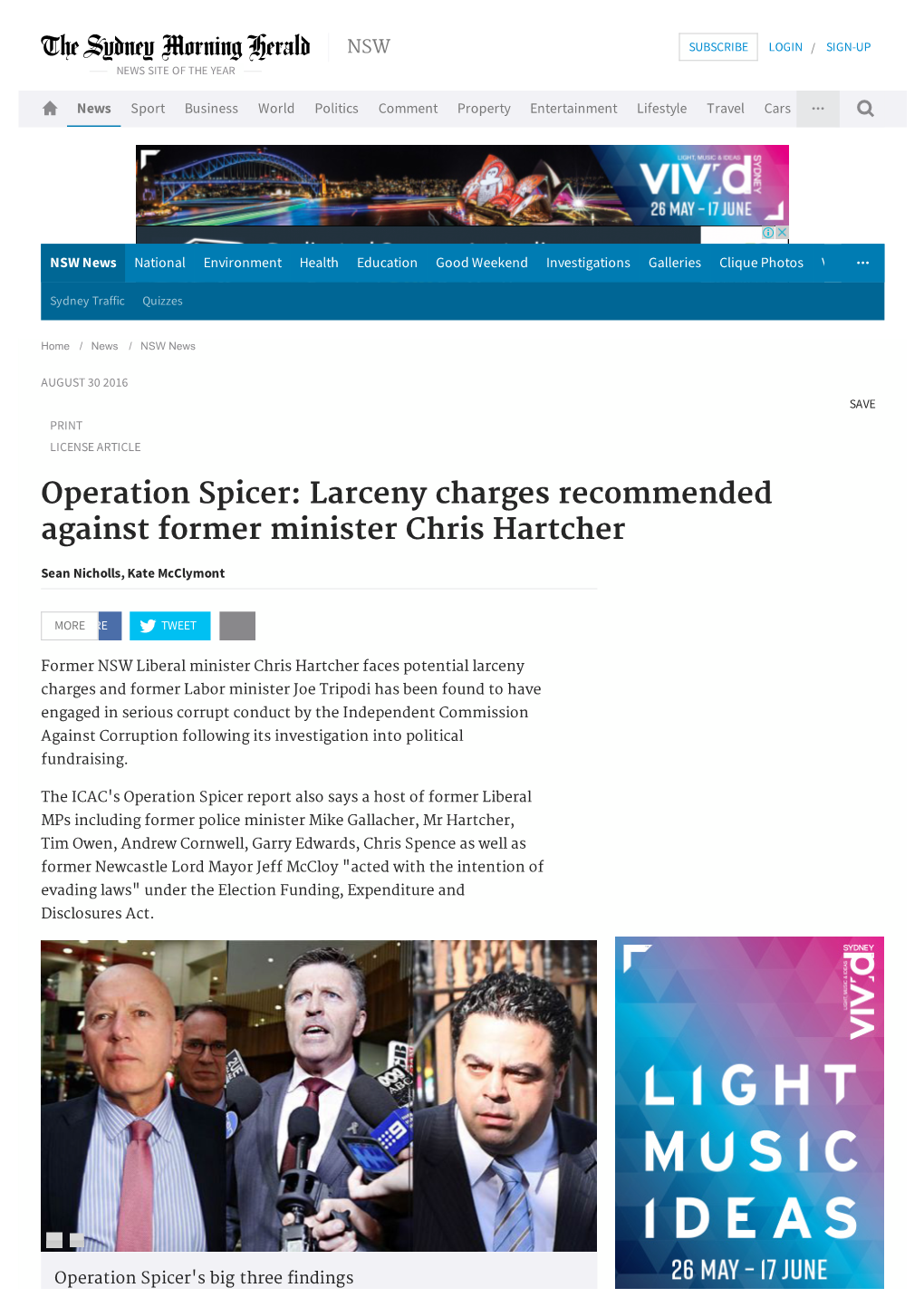 Operation Spicer Larceny Charges Recommended Against Former