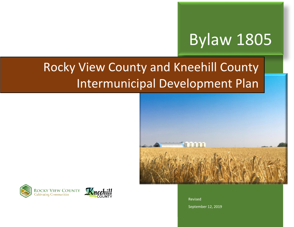 Rocky View County and Kneehill County Intermunicipal Development Plan