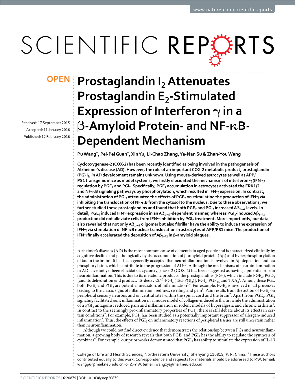 And NF-Κb-Dependent Mechanism