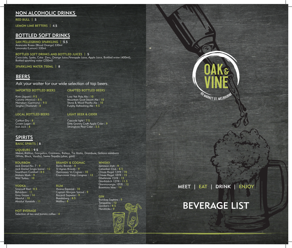 Beverage List