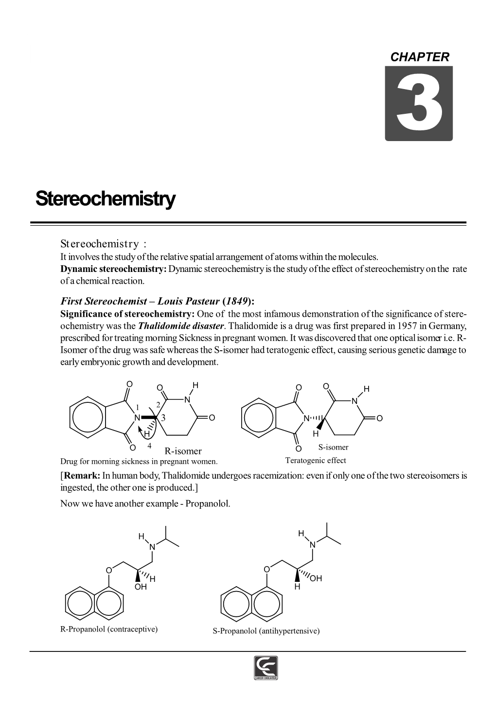 Stereochemistry CHAPTER3