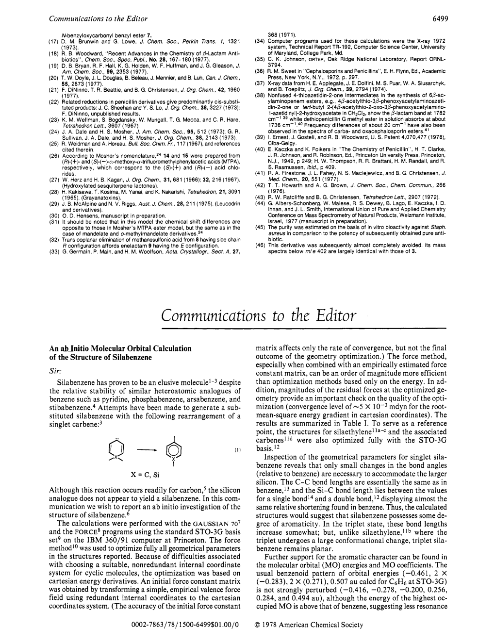 Communications to the Editor 6499