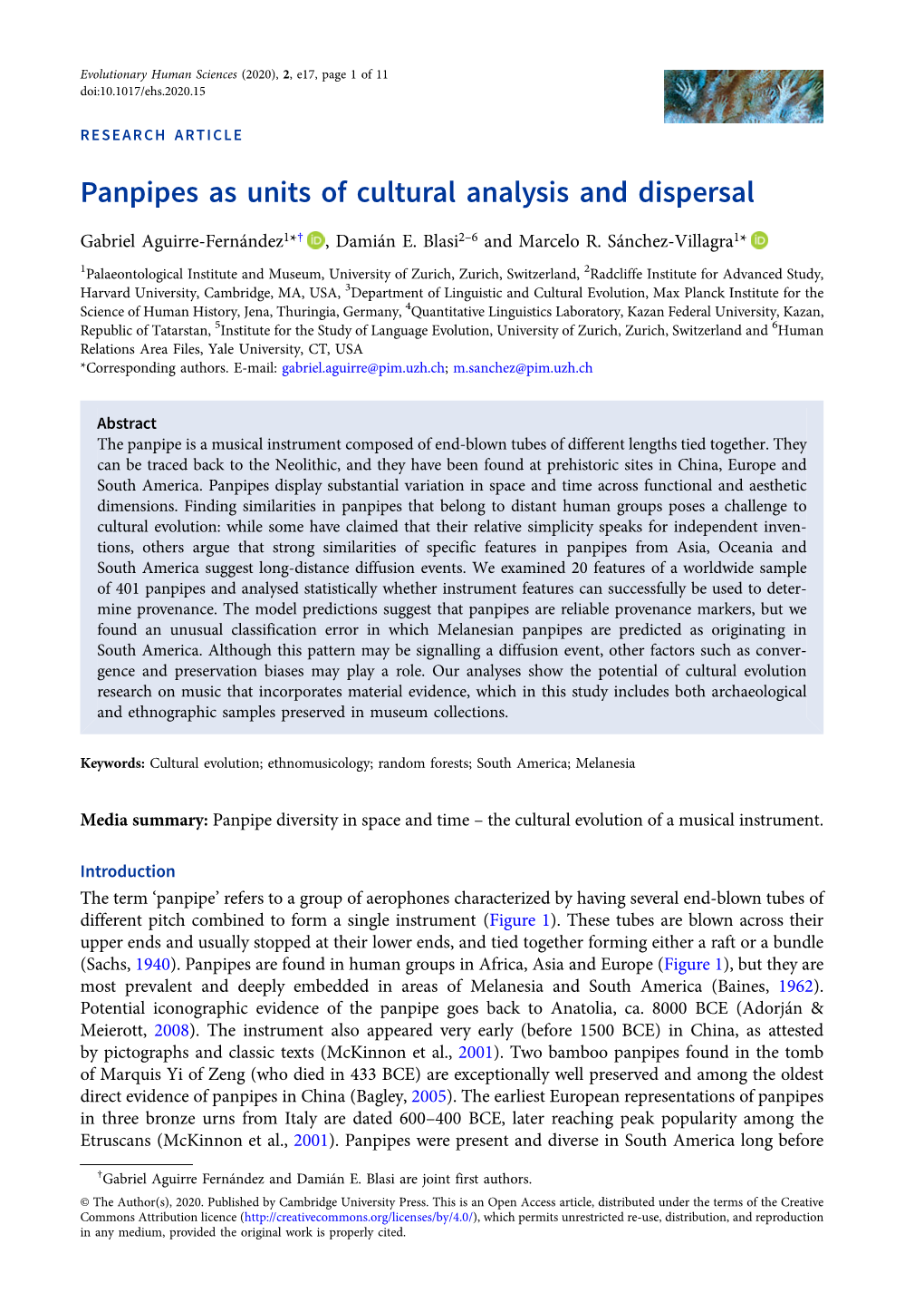 Panpipes As Units of Cultural Analysis and Dispersal