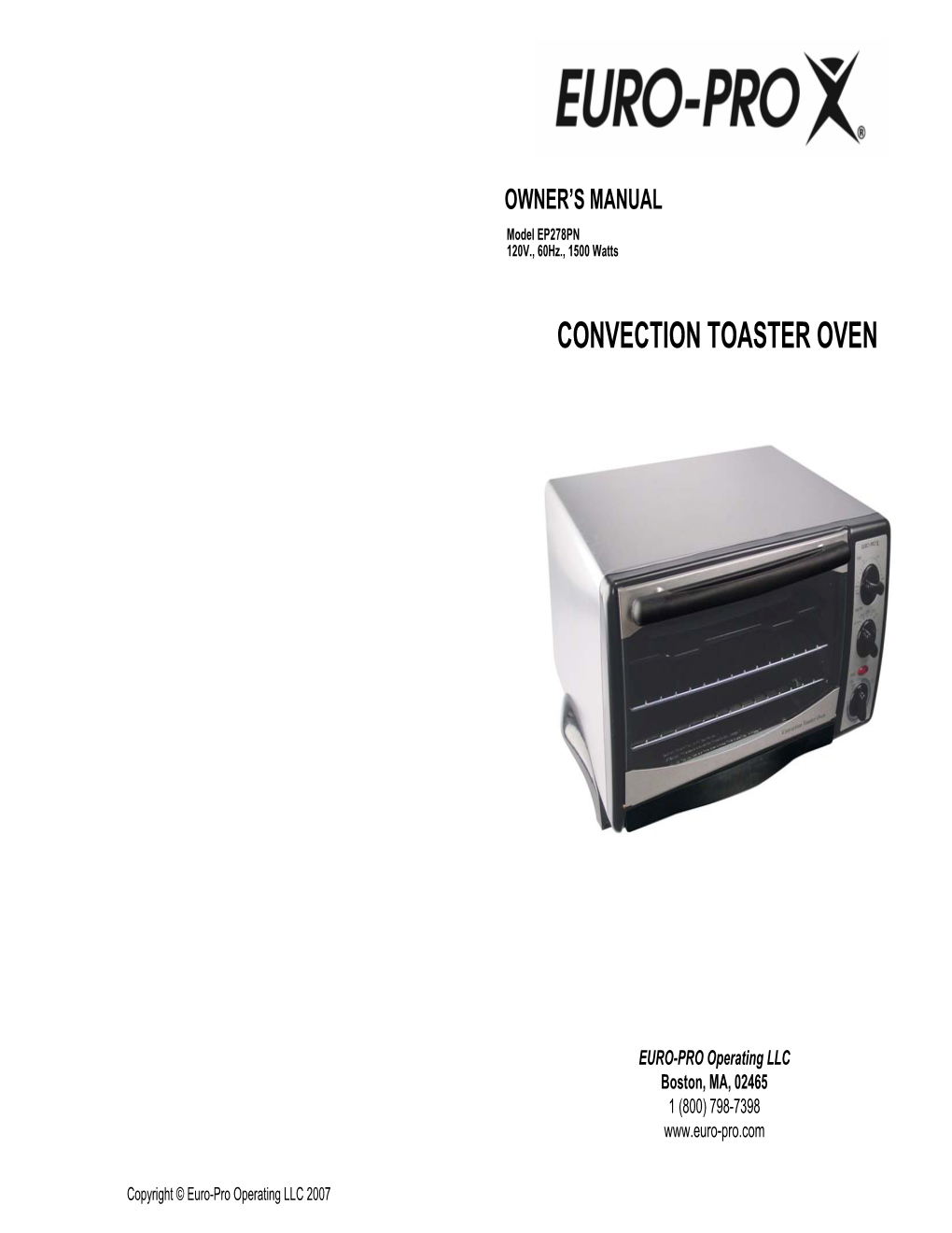 Convection Toaster Oven