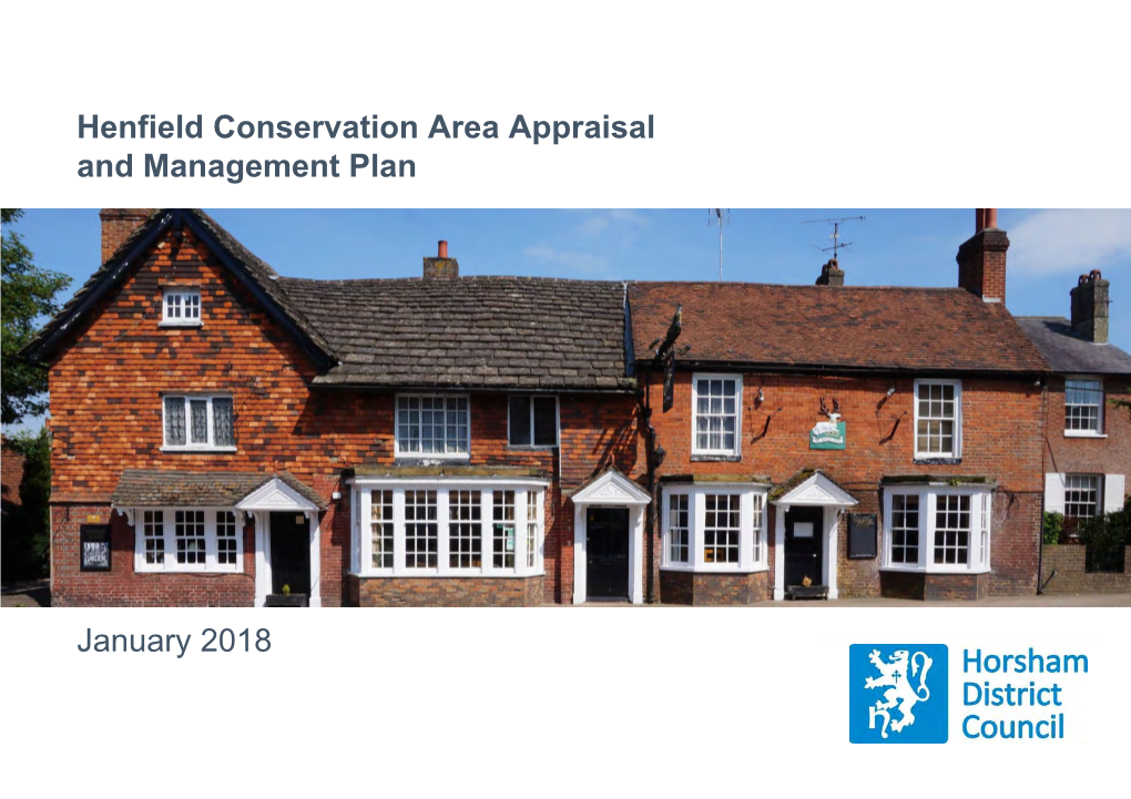 Henfield Conservation Area Appraisal and Management Plan January 2018