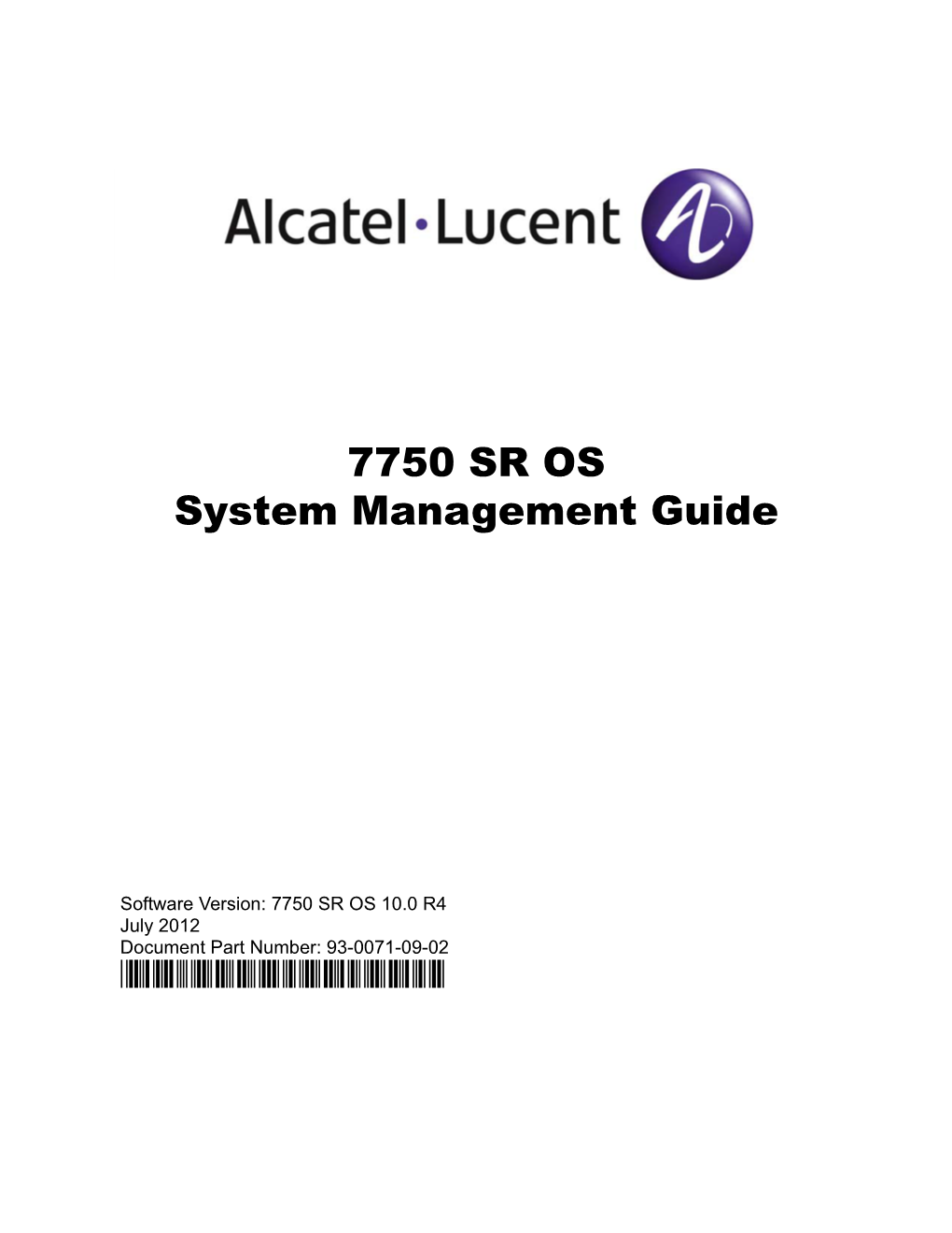 7750 SR OS System Management Guide