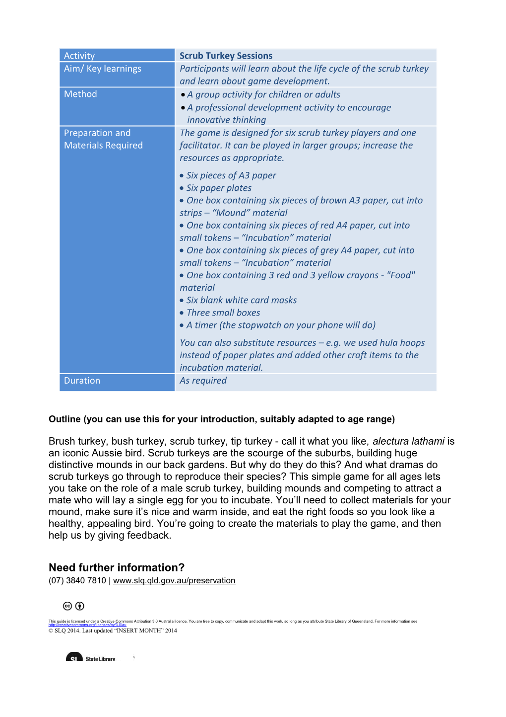 Outline (You Can Use This for Your Introduction, Suitably Adapted to Age Range)