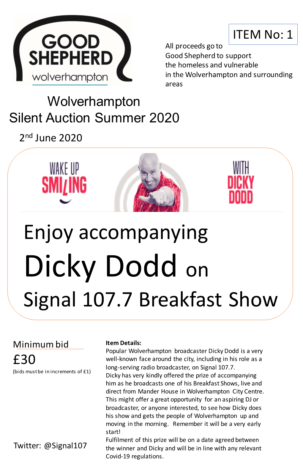 Dicky Dodd on Signal 107.7 Breakfast Show