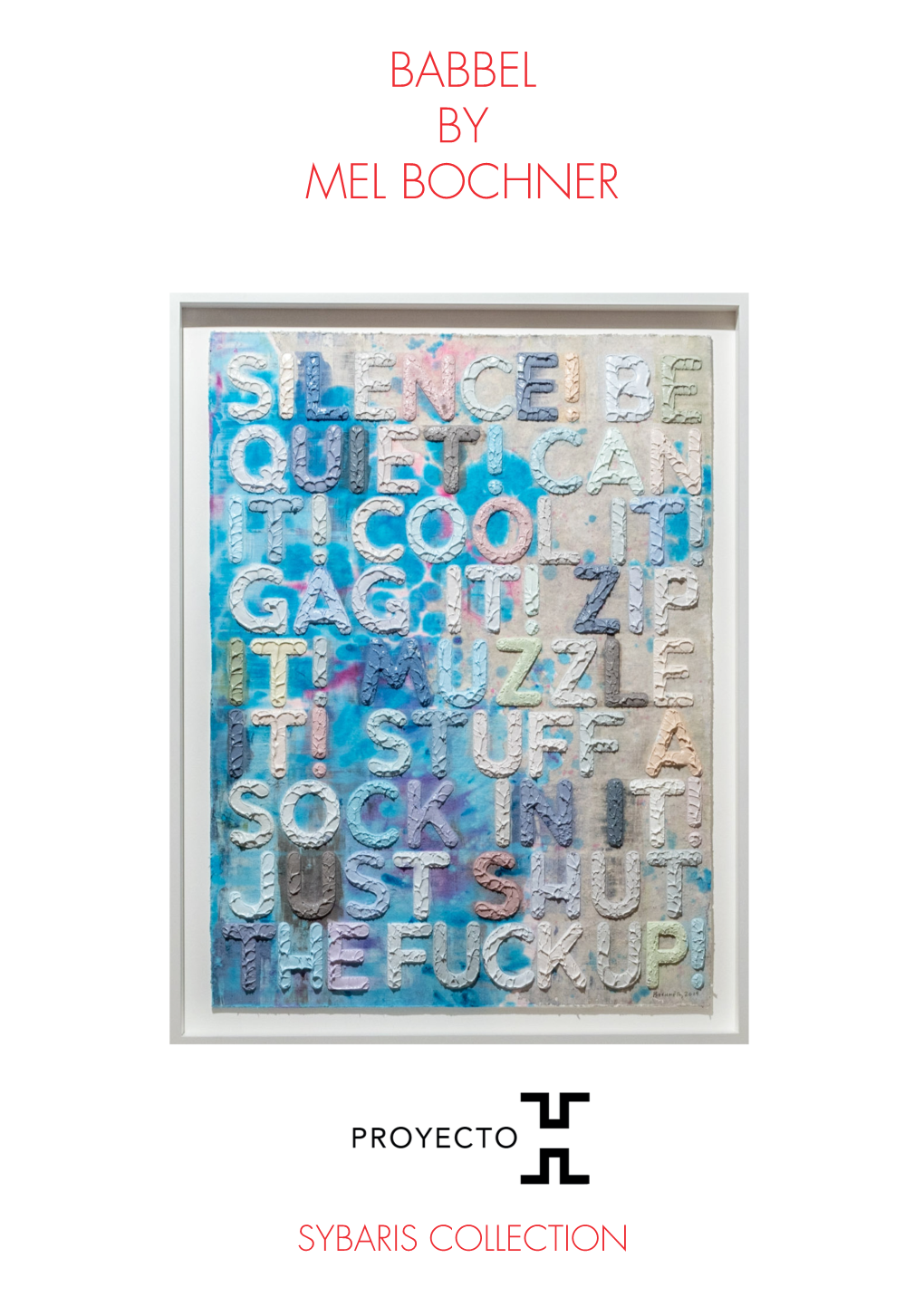 Catalogue Babble Mel Bochner