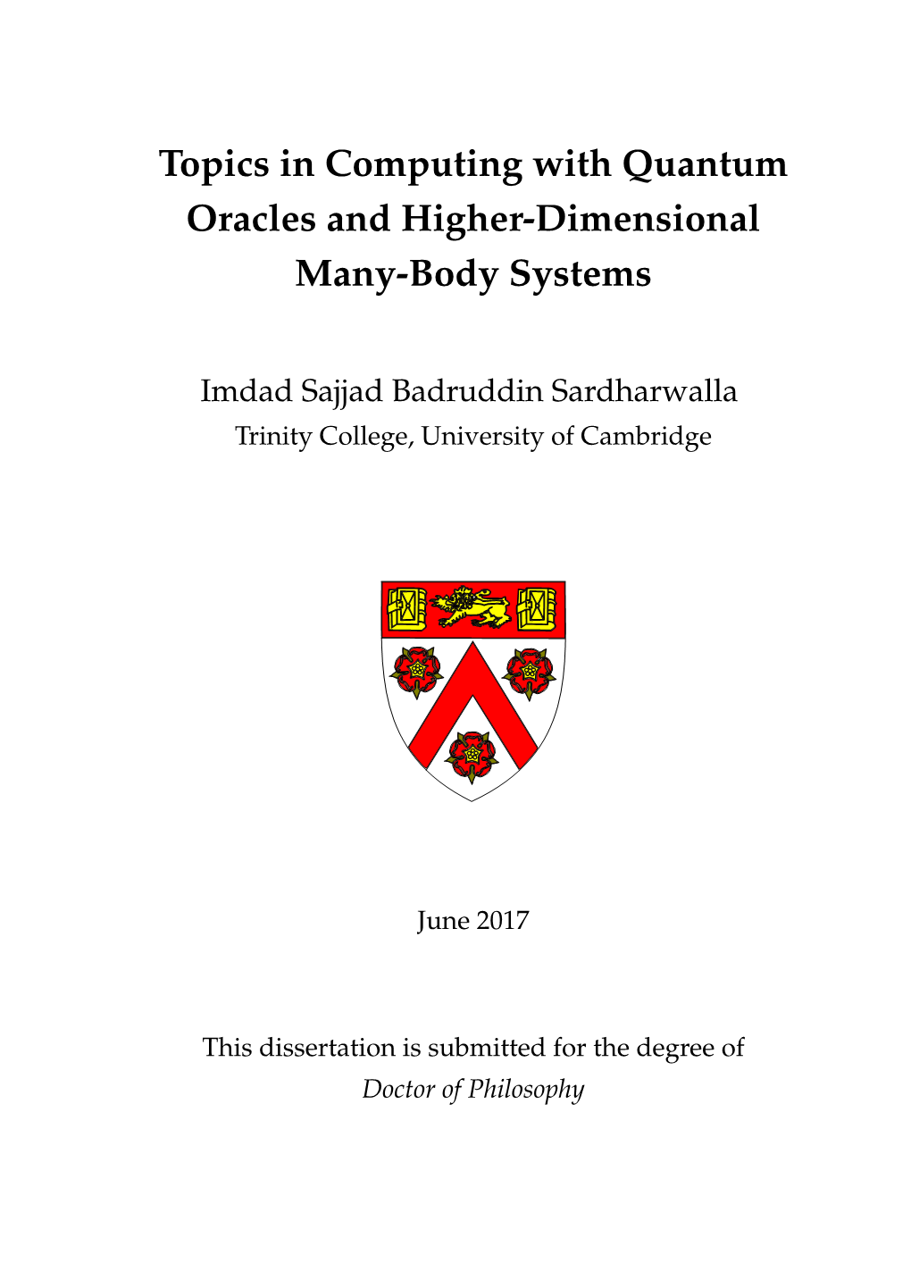 Solovay-Kitaev Theorem (Chapter3), and Were Somewhat Involved in Writing the Manuscript