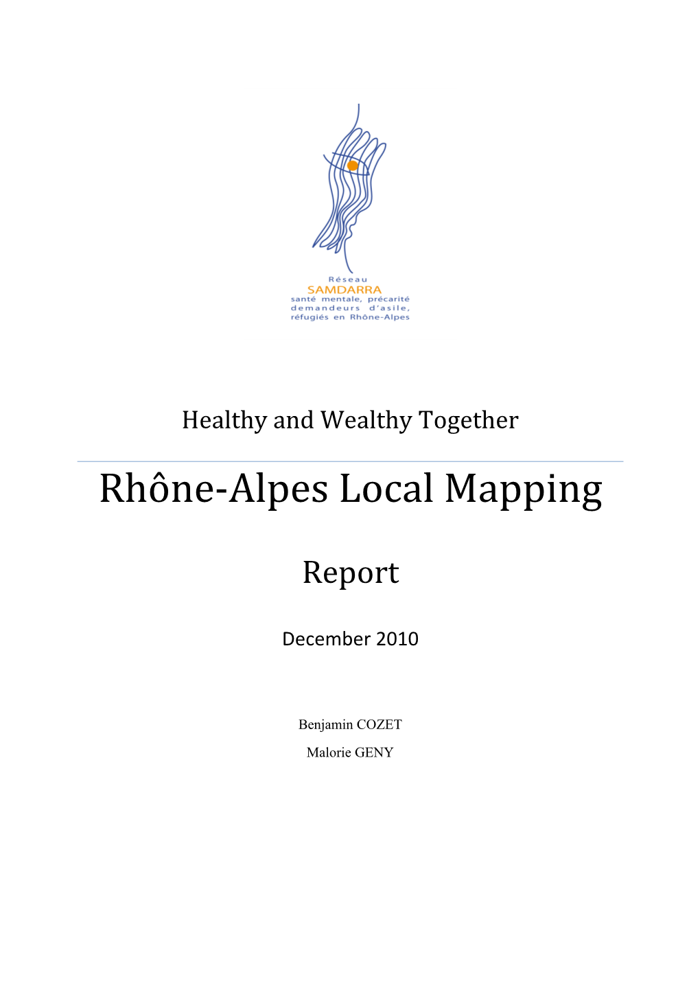 Healthy and Wealthy Together Rhône-Alpes Local Mapping