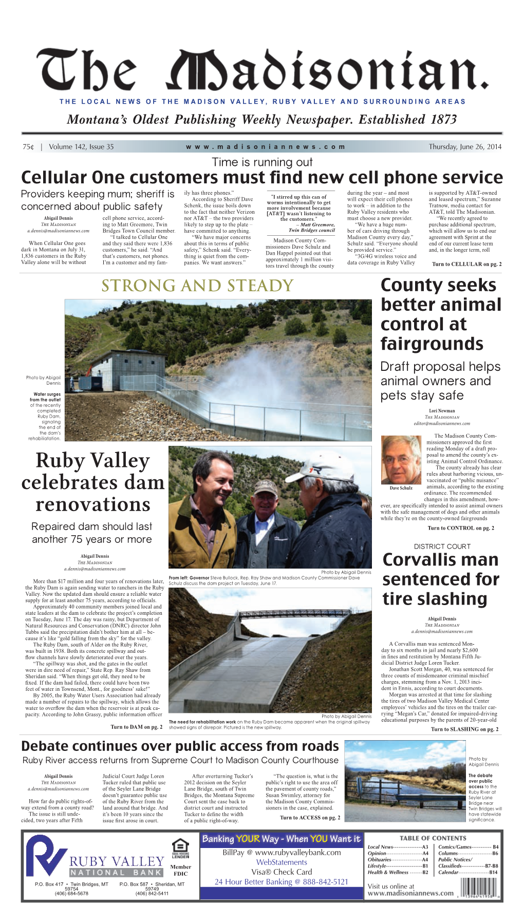 Ruby Valley Celebrates Dam Renovations