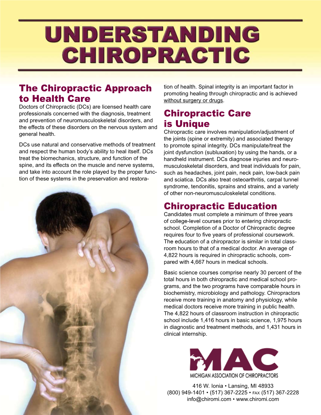 Learn More About Chiropractic